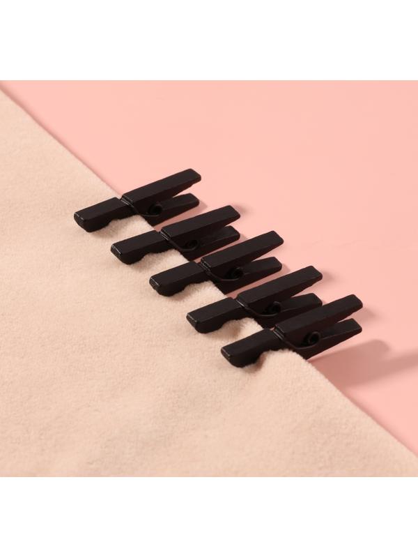 Прищепки для шитья, 3 × 0,9 × 0,3 см, 10 шт, цвет чёрный
