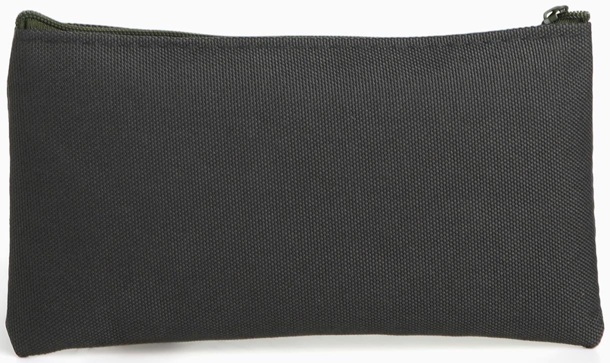 Косметичка-пенал на молнии, плоская, маленькая, хаки