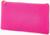 Косметичка-пенал на молнии, плоская, маленькая, малиновая