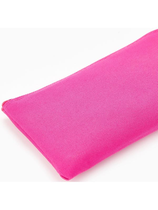 Косметичка-пенал на молнии, плоская, маленькая, малиновая