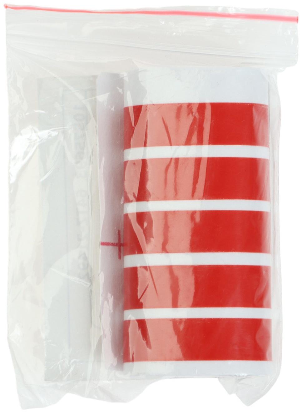 Наклейка для авто, светоотражающая полоска, 40×0,7 см, красный, набор 5 шт