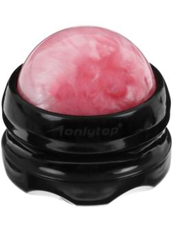 Роликовый массажёр ONLYTOP, цвет розовый