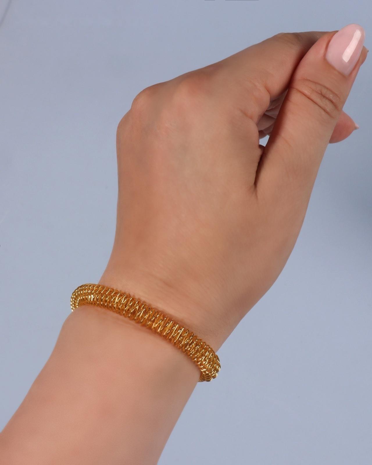 Массажёры для рук, d = 5,5 × 0,8 см, набор - 2 шт, цвет золотистый