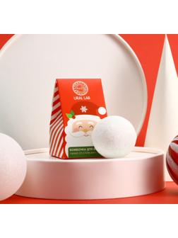 Бомбочка для ванны URAL LAB, 40 г, аромат какао со сливками, Новый Год