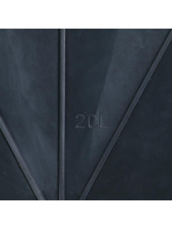 Таз строительный, 19 л, прямоугольный, пластик