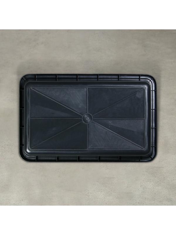 Таз строительный, 19 л, прямоугольный, пластик