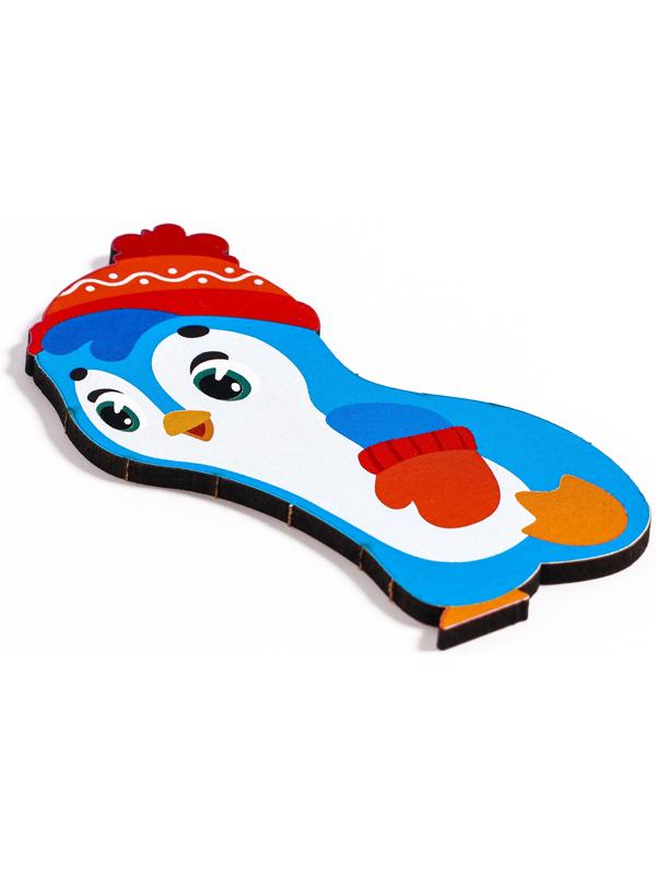 Головоломка деревянная для детей «Пингвины»