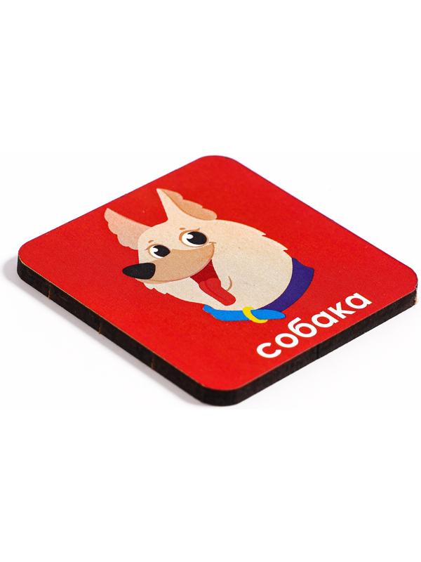 Головоломка деревянная. Повтори по образцу «Милые зверята», развивающие игры для детей