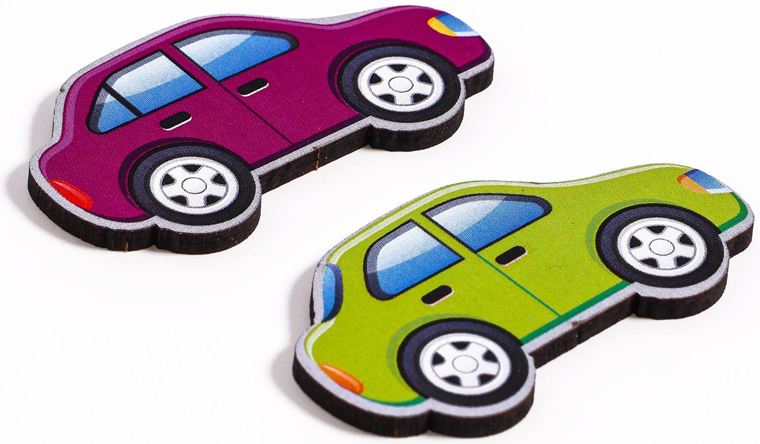 Головоломка деревянная. Повтори по образцу «Машинки», развивающие игры для детей