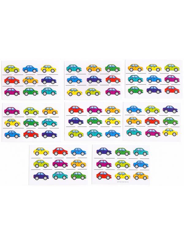 Головоломка деревянная. Повтори по образцу «Машинки», развивающие игры для детей