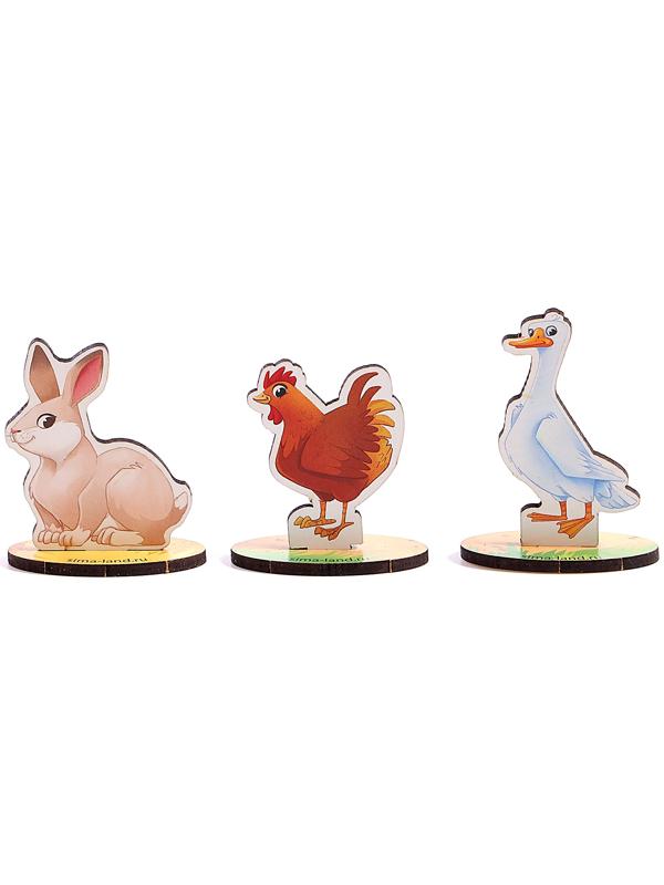 Фигурки животных деревянные «Ферма. Домашние животные»