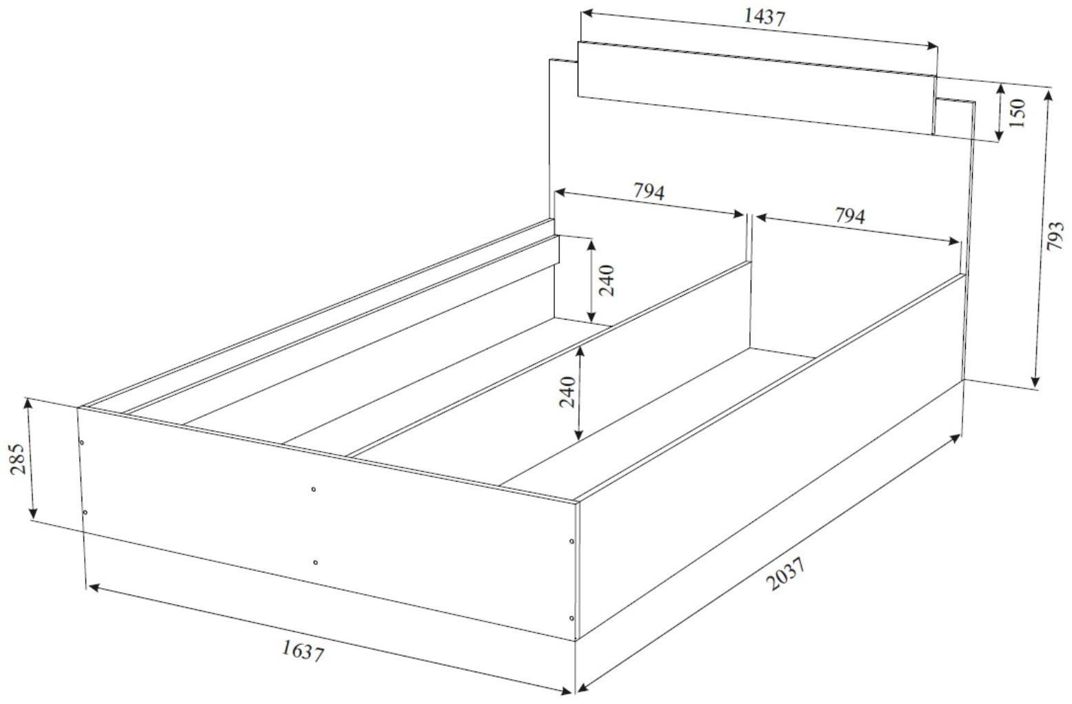 Спальный гарнитур «ЭКО», комплект 6 предметов, кровать 1600×2000 мм
