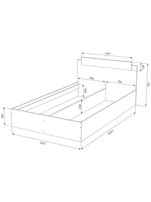 Спальный гарнитур «ЭКО», комплект 6 предметов, кровать 1600×2000 мм