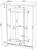 Шкаф-купе «Бруно 4», 1310×2000×500 мм, корпус дуб вотан/белый гладкий