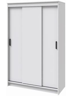 Шкаф-купе «Бруно 1», 1310×2000×500 мм, корпус белый гладкий/белый гладкий