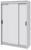 Шкаф-купе «Бруно 1», 1310×2000×500 мм, корпус белый гладкий/белый гладкий