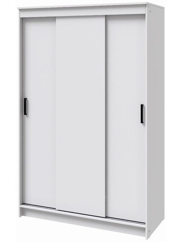 Шкаф-купе «Бруно 1», 1310×2000×500 мм, корпус белый гладкий/белый гладкий