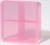 Таблетница, 6,5 × 6,5 × 2,5 см, 4 секции, цвет розовый