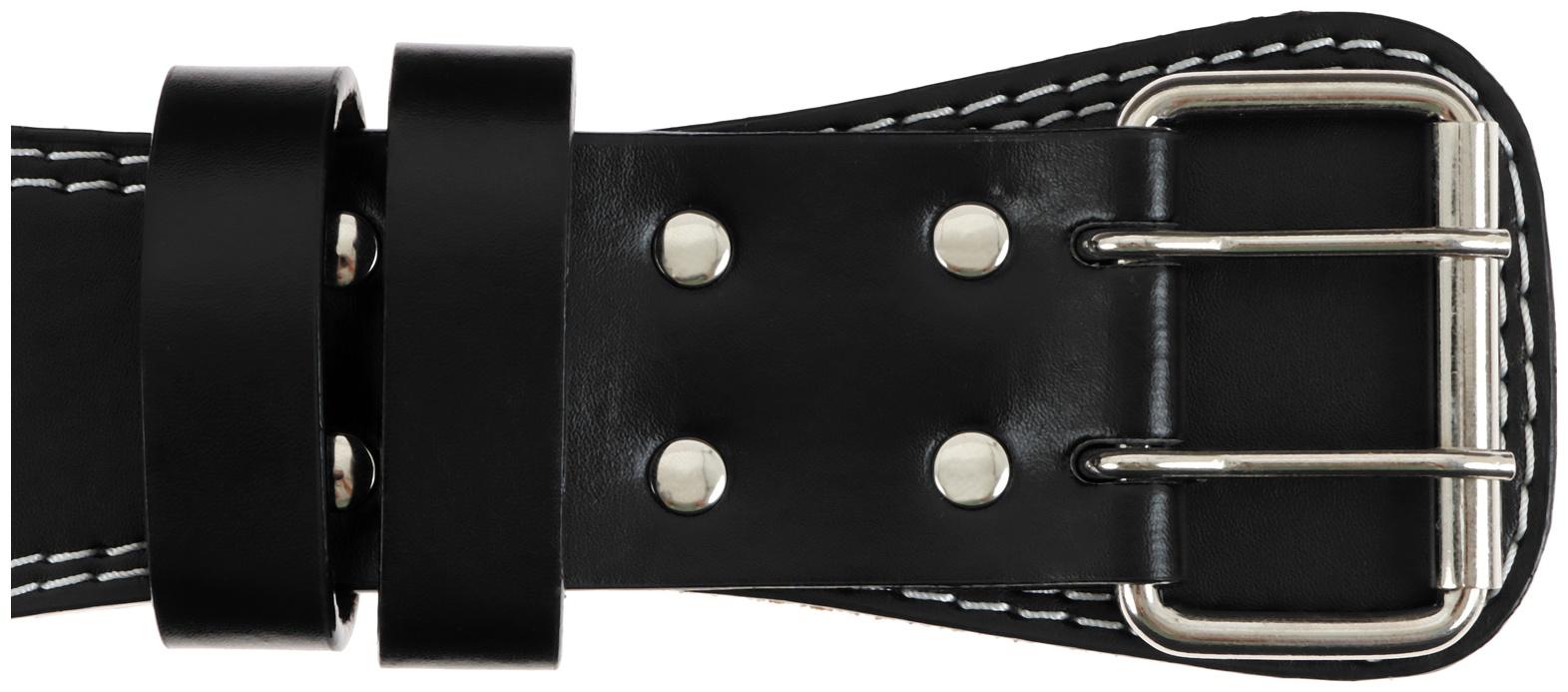 Пояс для тяжёлой атлетики ONLYTOP 100 см, искусственная кожа, цвет чёрный