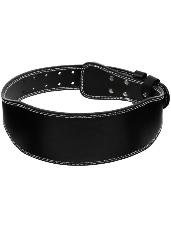 Пояс для тяжёлой атлетики ONLYTOP 100 см, искусственная кожа, цвет чёрный
