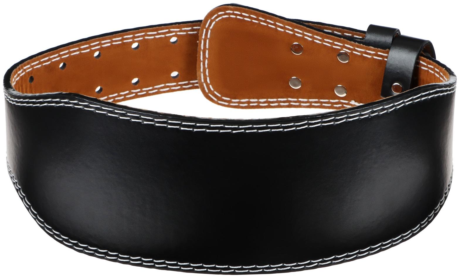 Пояс для тяжёлой атлетики ONLYTOP 100 см, искусственная кожа, цвет чёрный