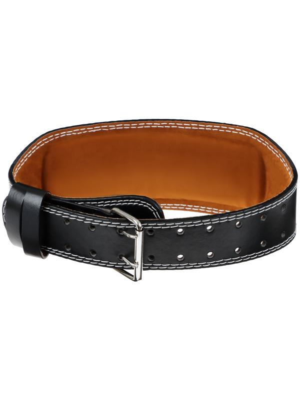 Пояс для тяжёлой атлетики ONLYTOP 110 см, искусственная кожа, цвет чёрный