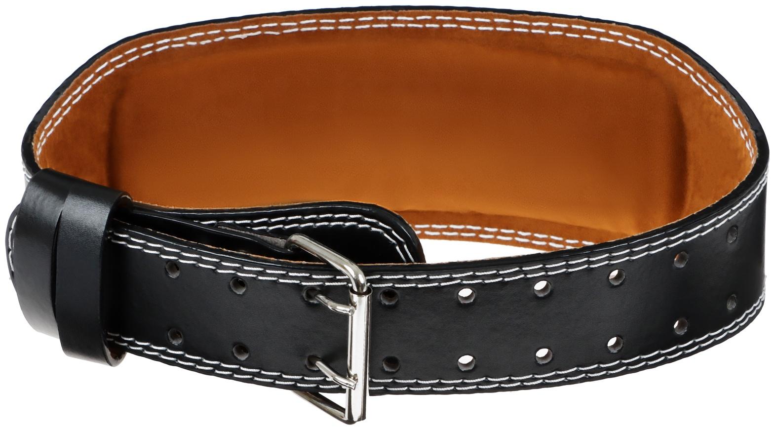 Пояс для тяжёлой атлетики ONLYTOP 120 см, искусственная кожа, цвет чёрный