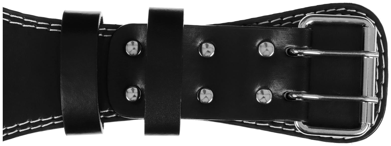 Пояс для тяжёлой атлетики ONLYTOP 130 см, искусственная кожа, цвет чёрный