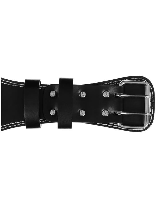 Пояс для тяжёлой атлетики ONLYTOP 130 см, искусственная кожа, цвет чёрный