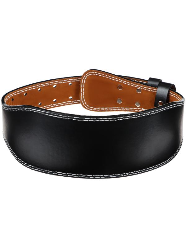 Пояс для тяжёлой атлетики ONLYTOP 130 см, искусственная кожа, цвет чёрный