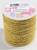 Шнур витой, d = 3 мм, 25 ± 1 м, цвет золотой