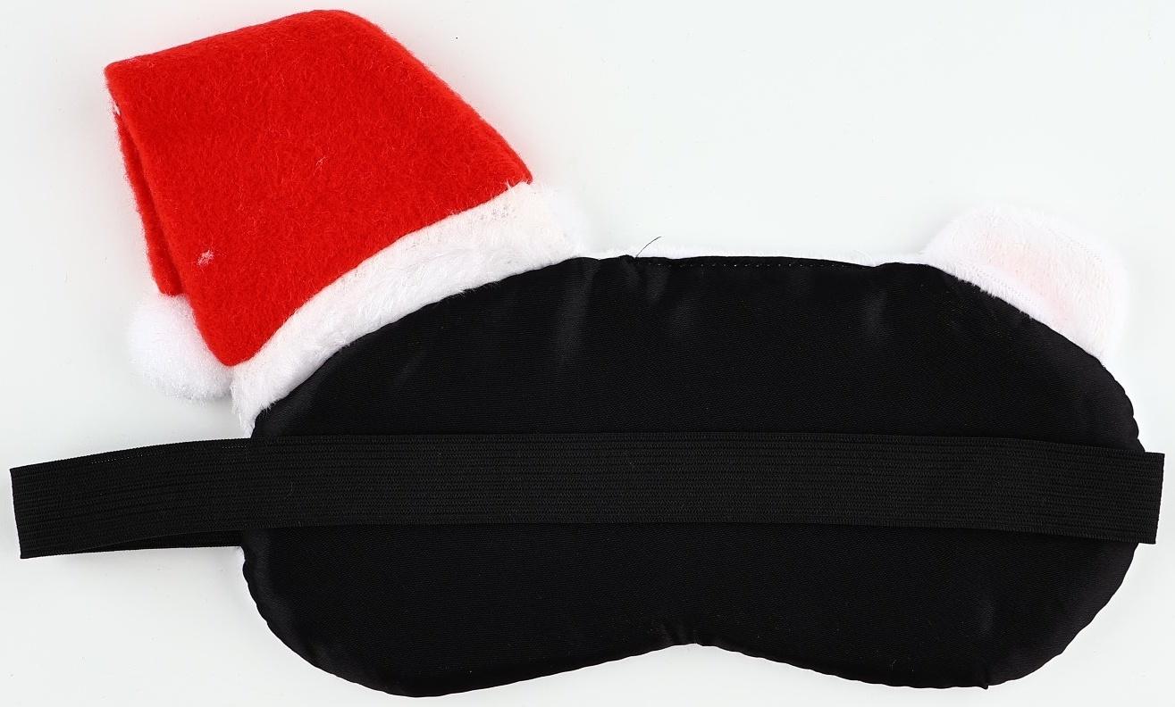 Маска для сна формовая новогодняя Сима-ленд «Медвежонок», 19,3 х 11 см