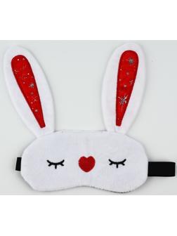 Маска для сна формовая новогодняя Сима-ленд «Зайчонок», 19 х 9 см