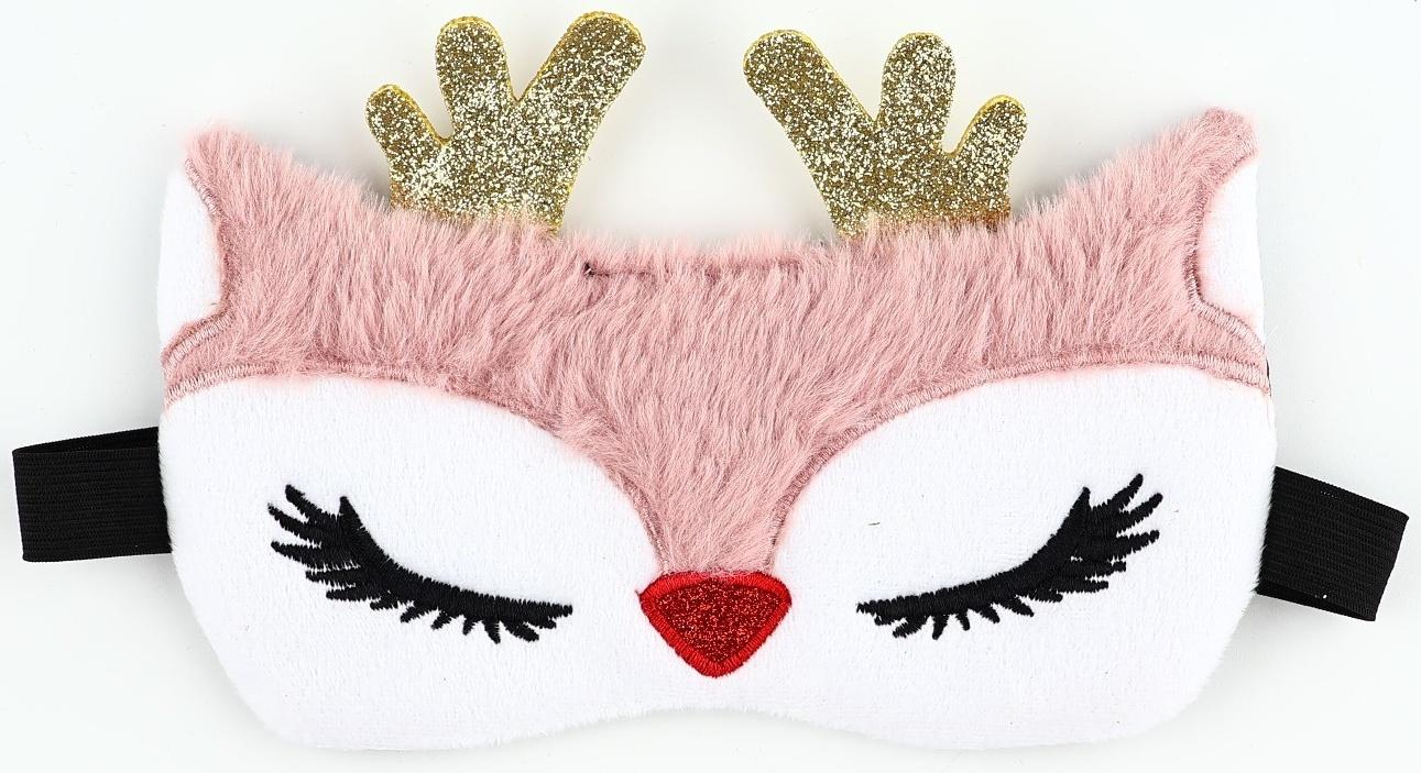 Маска для сна формовая новогодняя Сима-ленд «Олененок», 18,5 х 12 см