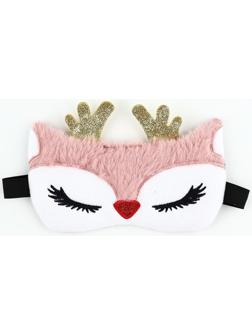 Маска для сна формовая новогодняя Сима-ленд «Олененок», 18,5 х 12 см