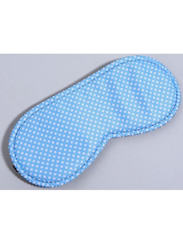 Маска для сна «Пастель», 19 × 8,5 см, резинка одинарная, цвет голубой