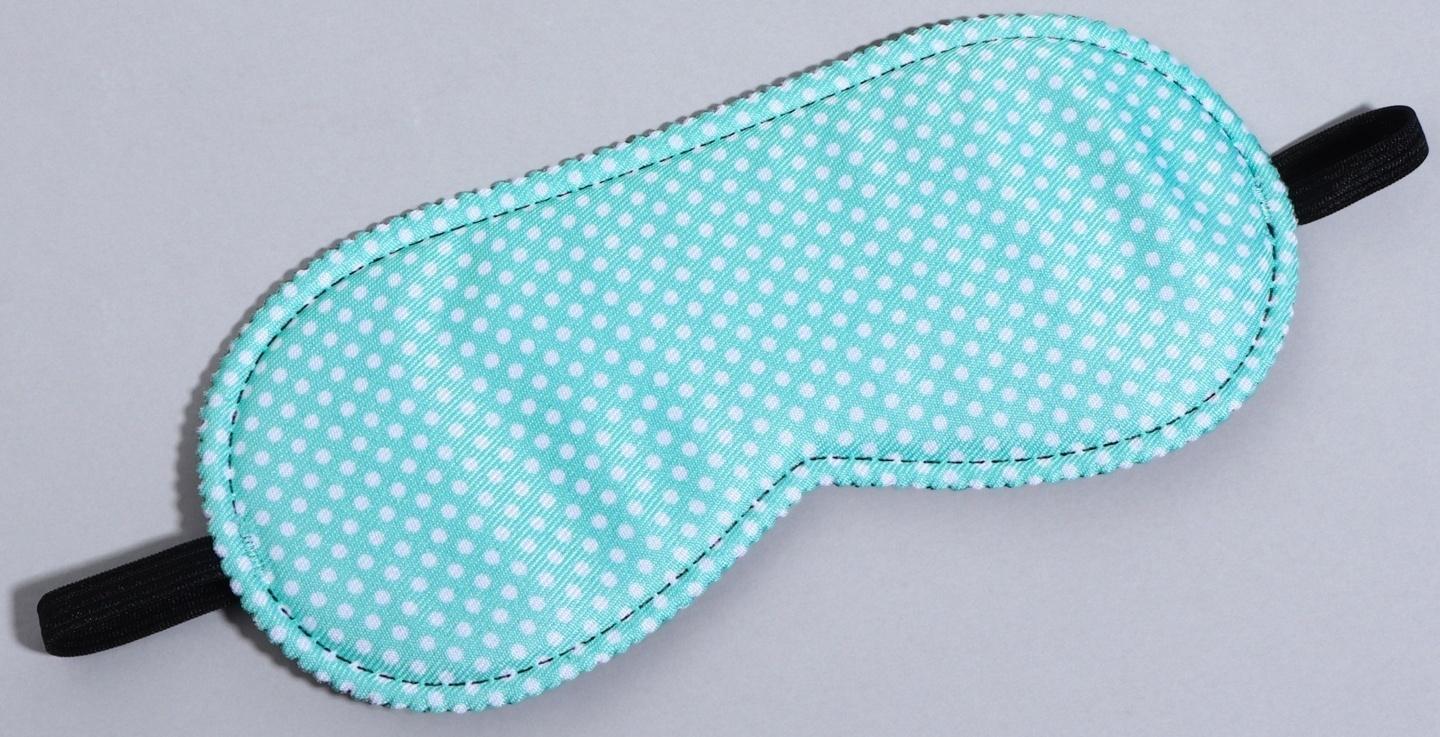 Маска для сна «Пастель», 19 × 8,5 см, резинка одинарная, цвет зелёный