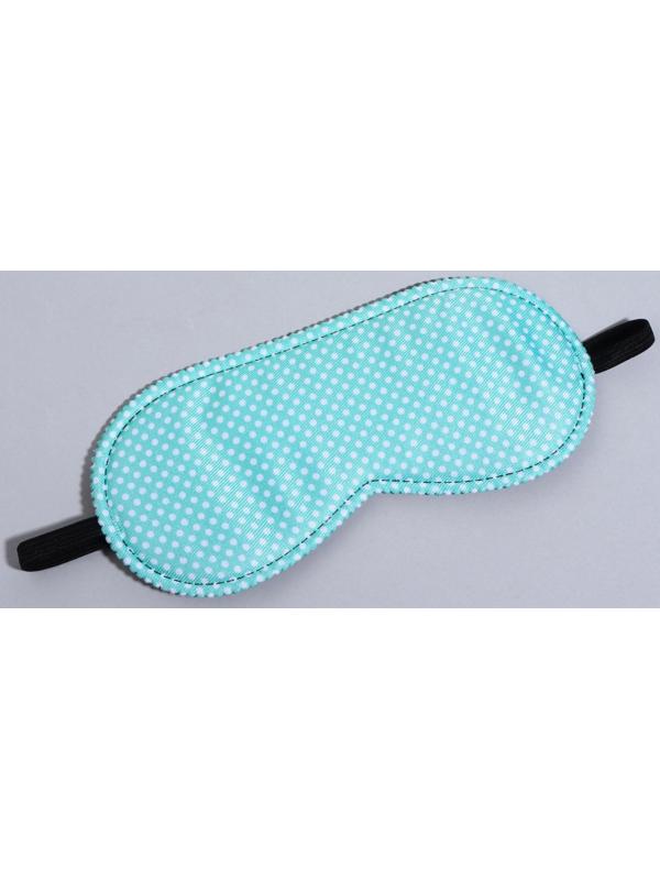Маска для сна «Пастель», 19 × 8,5 см, резинка одинарная, цвет зелёный