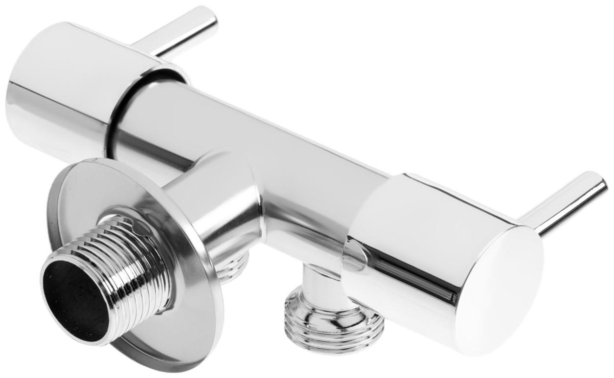 Кран двойной ZEIN engr, 1/2