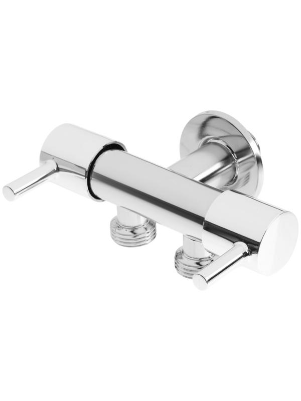 Кран двойной ZEIN engr, 1/2