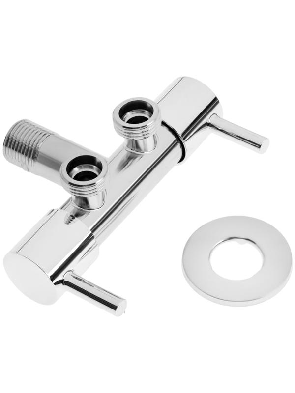 Кран двойной ZEIN engr, 1/2