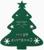 Декор столовых предметов «Ёлка», зелёный, 20×17 см, 100%п/э, фетр