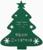 Декор столовых предметов «Ёлка», зелёный, 20×17 см, 100%п/э, фетр