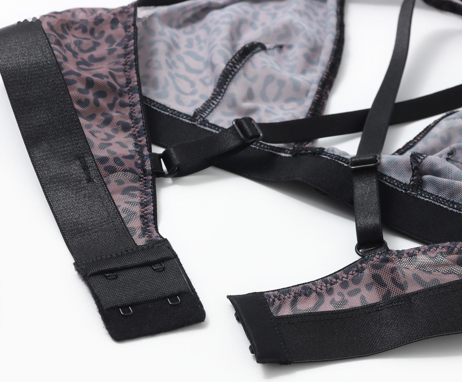 Бюстгальтер женский, цвет леопард на кофейном, р-р 75A