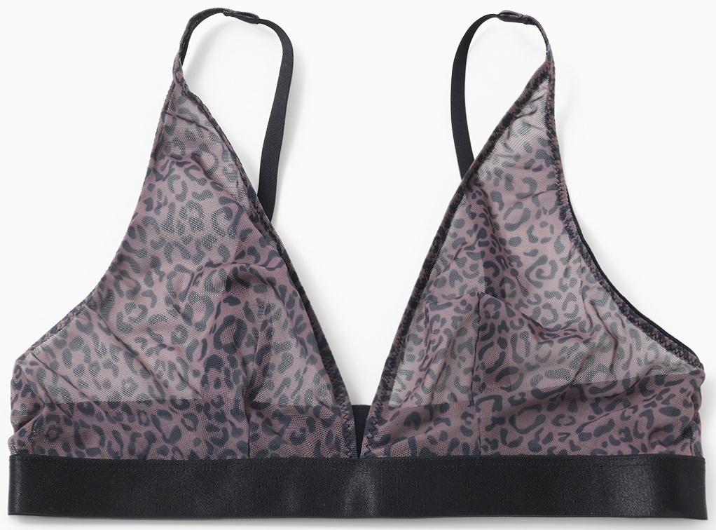 Бюстгальтер женский, цвет леопард на кофейном, р-р 75A