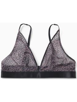 Бюстгальтер женский, цвет леопард на кофейном, р-р 75A