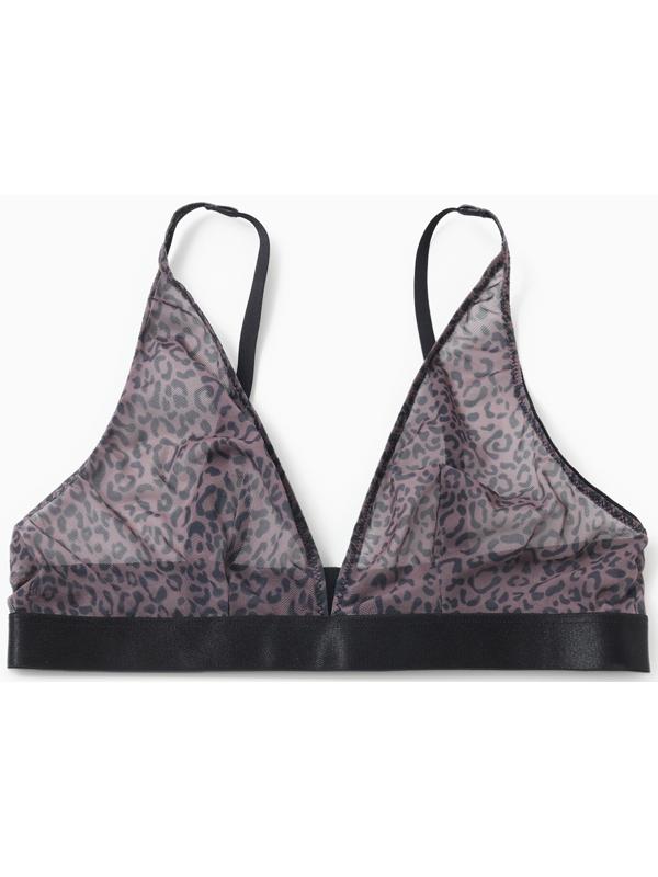 Бюстгальтер женский, цвет леопард на кофейном, р-р 75A