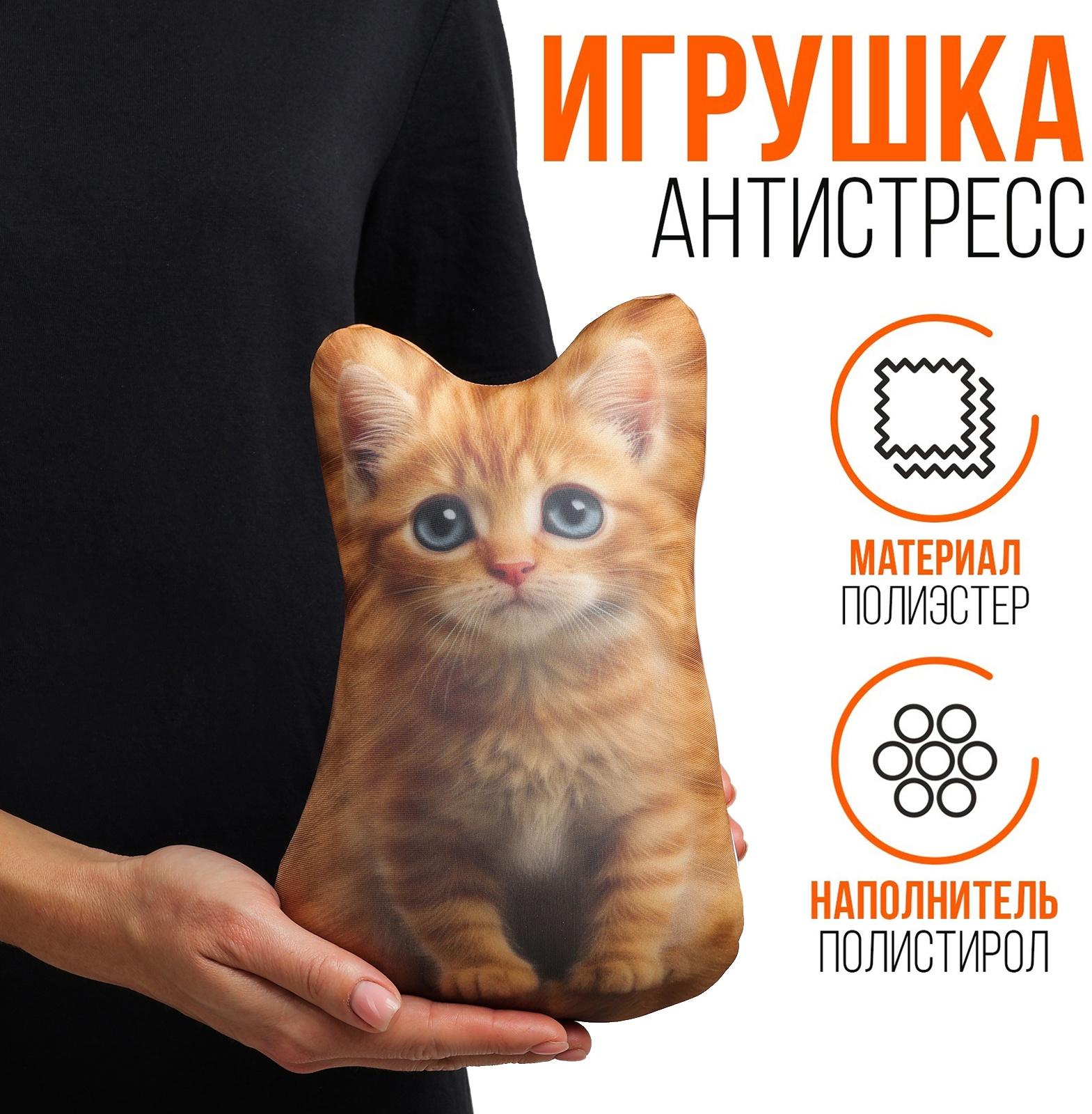 Антистресс игрушка «Котёнок рыжий»