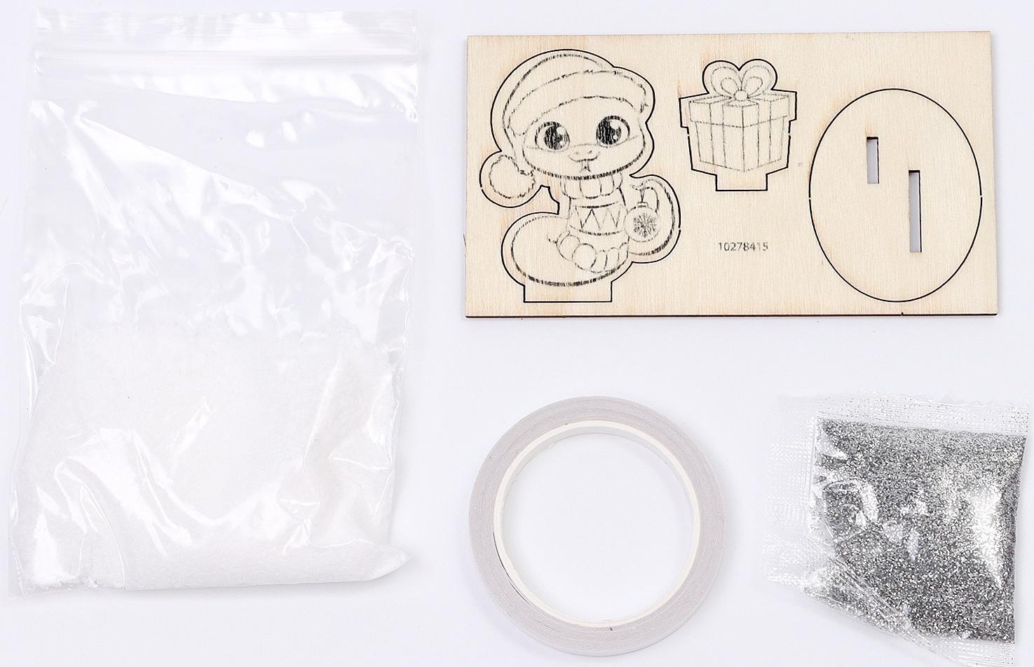 Набор для творчества «Новогодний ночник. Змея», роспись, 4+