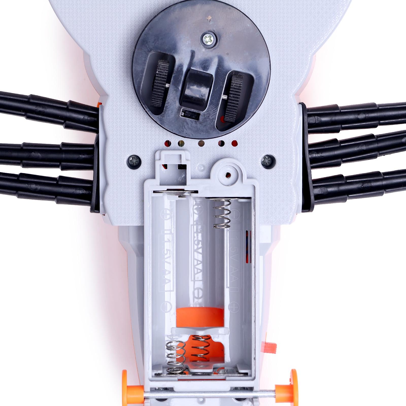 Интерактивная игрушка «Животное.Многоножка», световые эффекты, работает от батареек, 11 деталей, цвет оранжевый